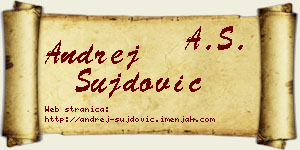 Andrej Šujdović vizit kartica
